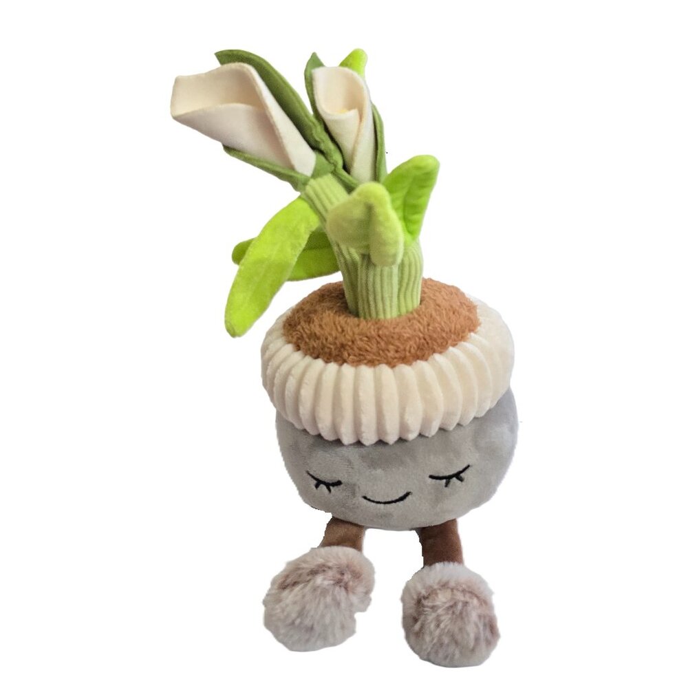 Greenhouse Russ Calla Lily Plush Toy Stuffed Animal Peace Flower Pot Garden Feet